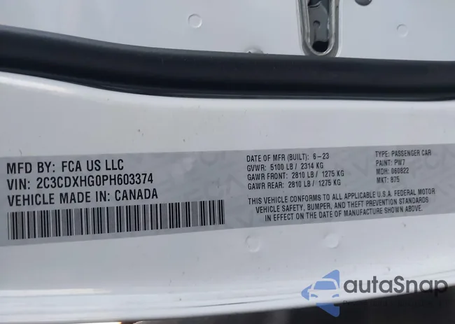 2C3CDXHG0PH603374: 42272080