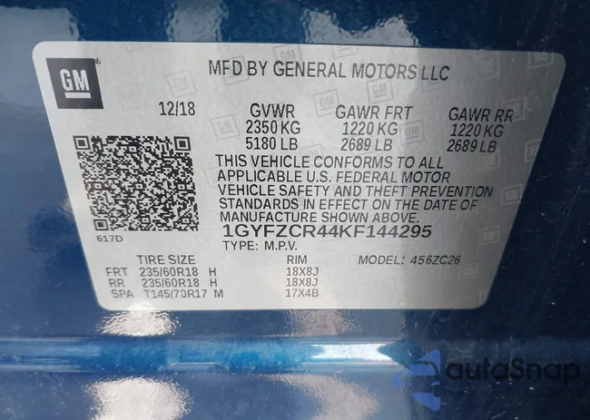 1GYFZCR44KF144295: 42273524