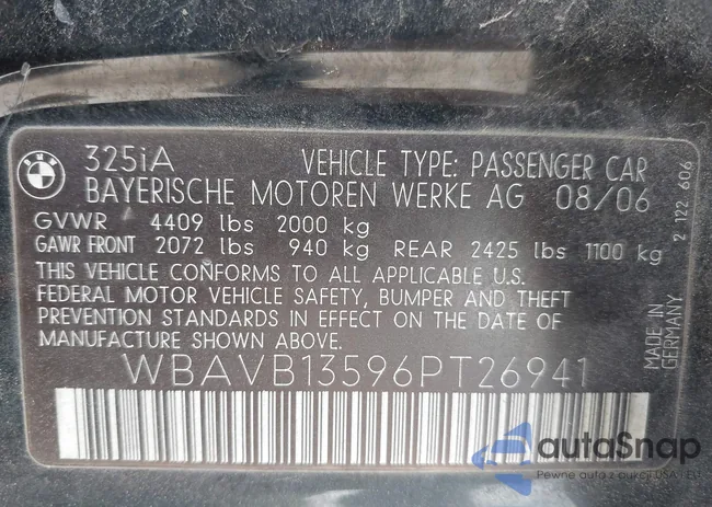 WBAVB13596PT26941: 42273536