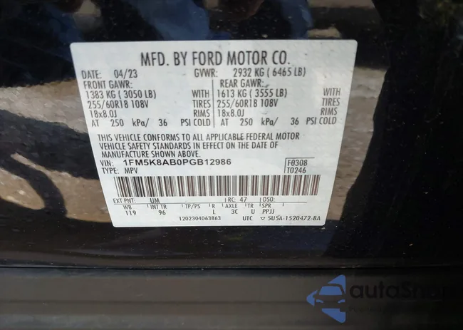 1FM5K8AB0PGB12986: 42273698