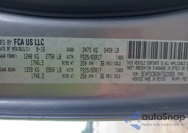 3C4PDCBG9HT523353: 42273764