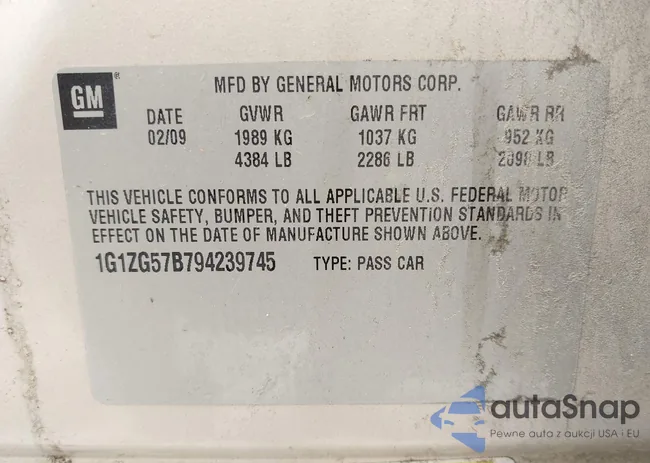 1G1ZG57B794239745: 42273802