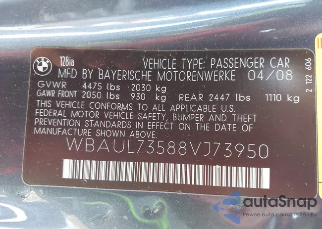 WBAUL73588VJ73950: 42272968