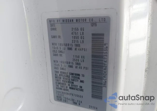 3N6CM0KN2FK735569: 42273156