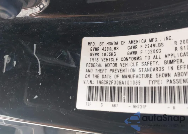 1HGCR2F30GA101089: 42274301