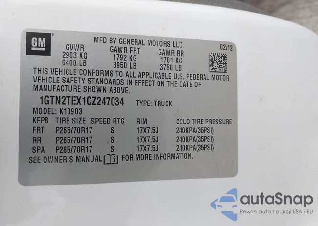 1GTN2TEX1CZ247034: 42274318