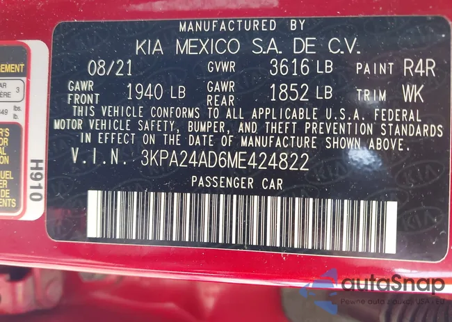 3KPA24AD6ME424822: 42274458