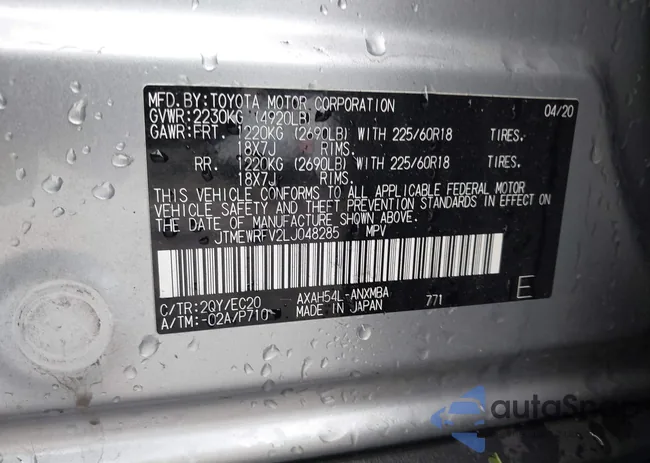 JTMEWRFV2LJ048285: 42274473