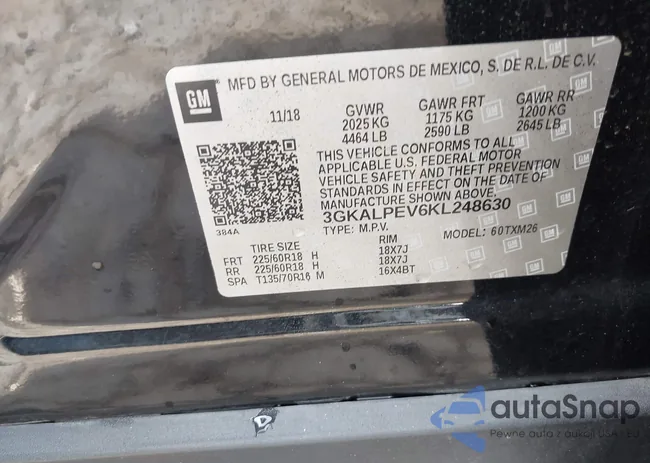 3GKALPEV6KL248630: 42274547