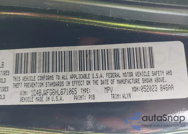 1C4BJWFG6HL671065: 42274566