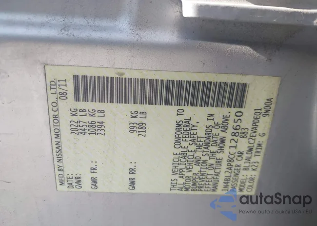 1N4BL2AP8CC128650: 42274637