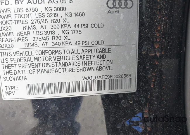 WA1LGAFE9FD028568: 42274743