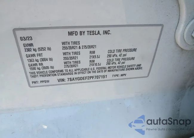 7SAYGDEF2PF707151: 42274822