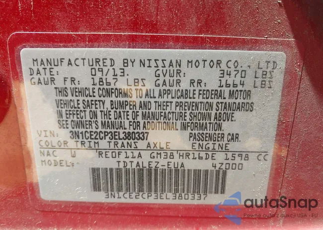 3N1CE2CP3EL380337: 42274097