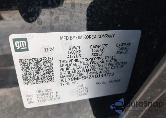 KL79MPSP2SB144779: 42274113