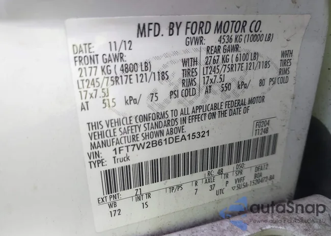 1FT7W2B61DEA15321: 42275606