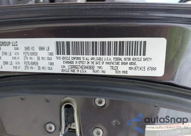 1C6RR6GT4ES403692: 42275763