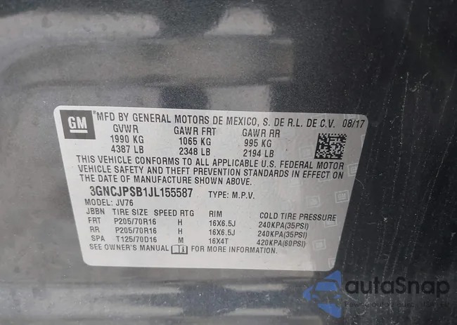 3GNCJPSB1JL155587: 42275205