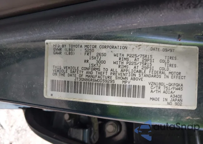 JT3GN86R6W0059295: 42276372