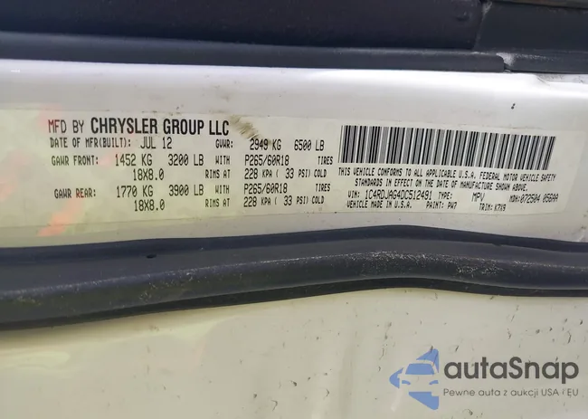 1C4RDJAG4DC512491: 42276406