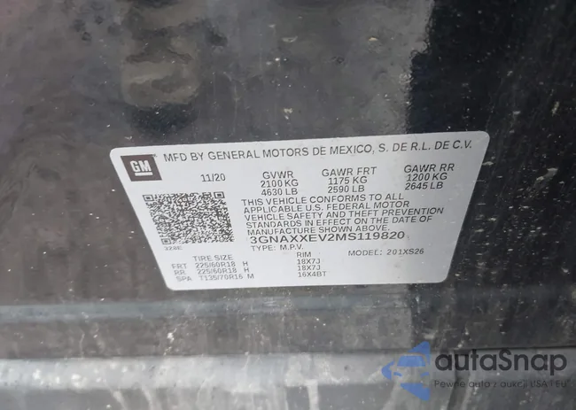 3GNAXXEV2MS119820: 42276465