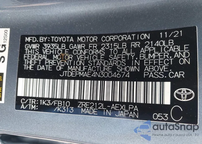 JTDEPMAE4N3004674: 42276468