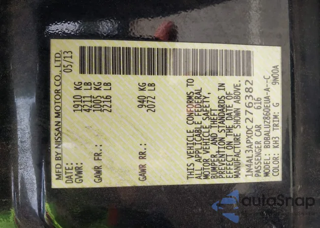 1N4AL3APXDC276382: 42276628