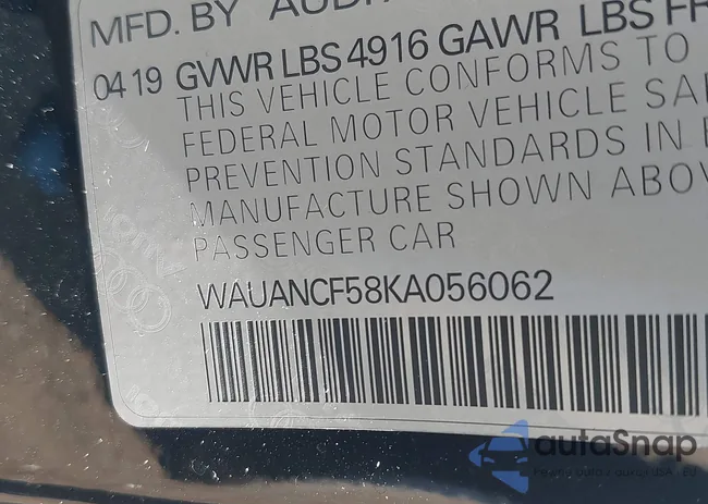 WAUANCF58KA056062: 42276729