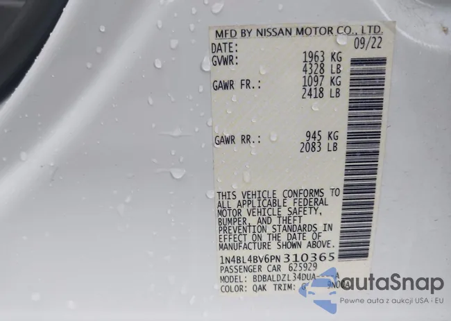 1N4BL4BV6PN310365: 42276830