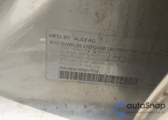 WAUAFAFLXEN017518: 42276002