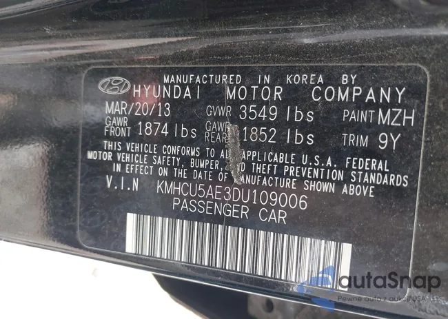 KMHCU5AE3DU109006: 42277357