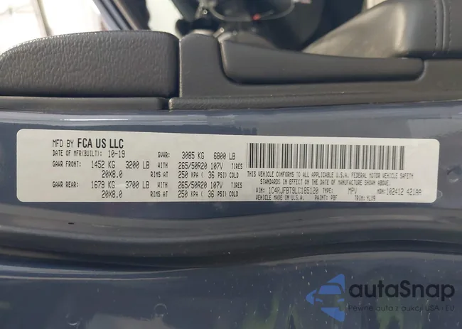 1C4RJFBT9LC185120: 42277525