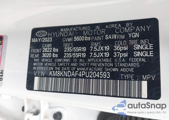 KM8KNDAF4PU204593: 42277566