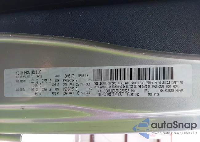 1C4BJWEG9GL221572: 42277681