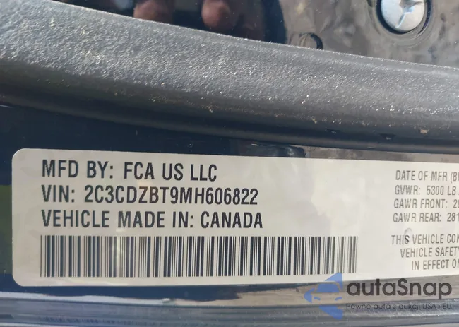 2C3CDZBT9MH606822: 42277821