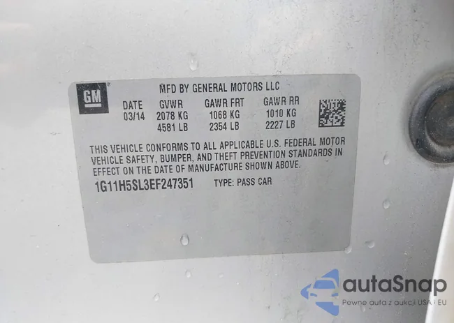 1G11H5SL3EF247351: 42276892