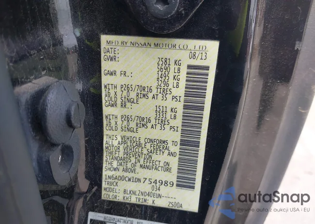 1N6AD0CW1DN754989: 42277147