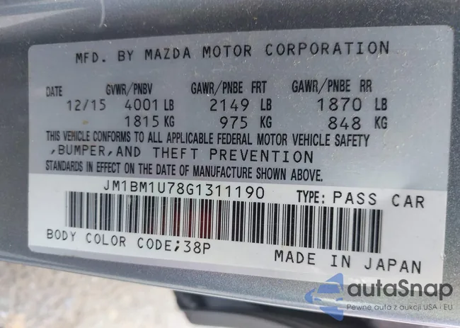 JM1BM1U78G1311190: 42277252