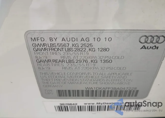 WA1DKAFP3BA047228: 42277254