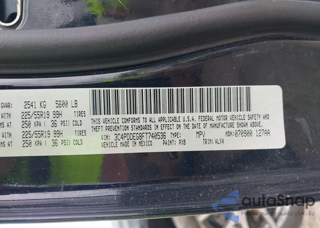 3C4PDDEG8FT740536: 42278474