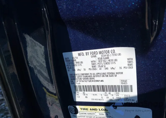 1FTFW1ET2EKD98146: 42278570