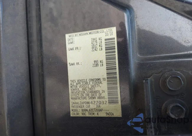 1N4AL2AP0BN427032: 42278603