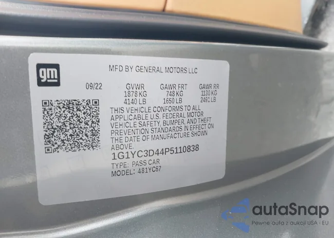 1G1YC3D44P5110838: 42278849