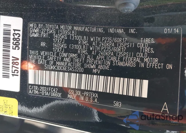 5TDKK3DC6ES453200: 42277928