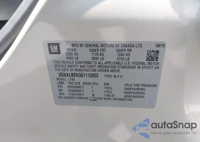 2GNALBEK0G1112062: 42278091