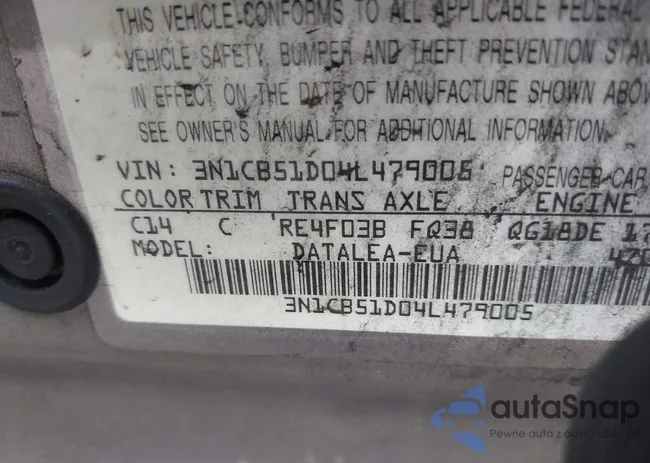 3N1CB51D04L479005: 42278120