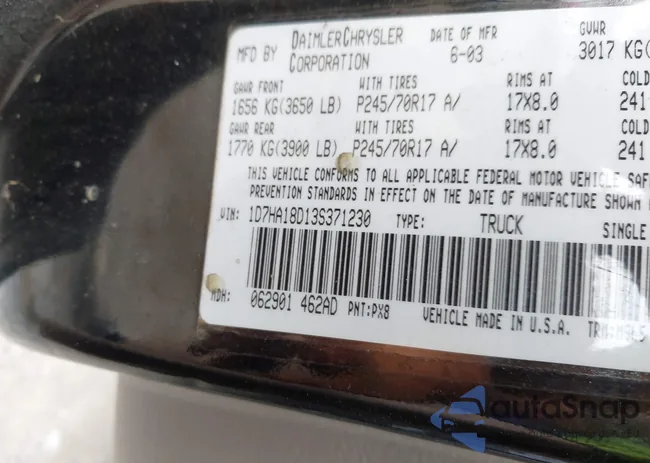 1D7HA18D13S371230: 42278257