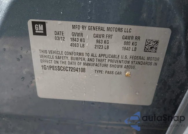 1G1PE5SC6C7294108: 42278265