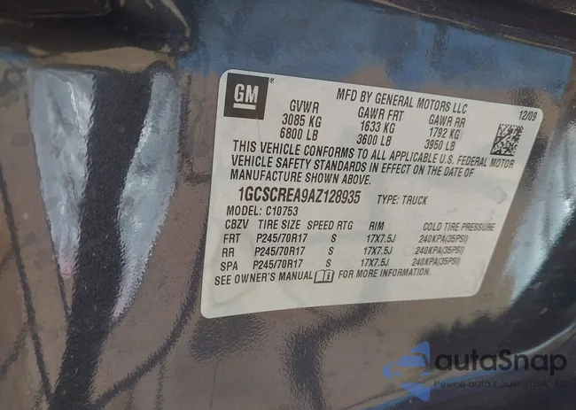 1GCSCREA9AZ128935: 42279287