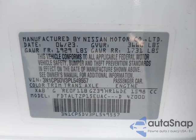 3N1CP5DV3PL549557: 42279427